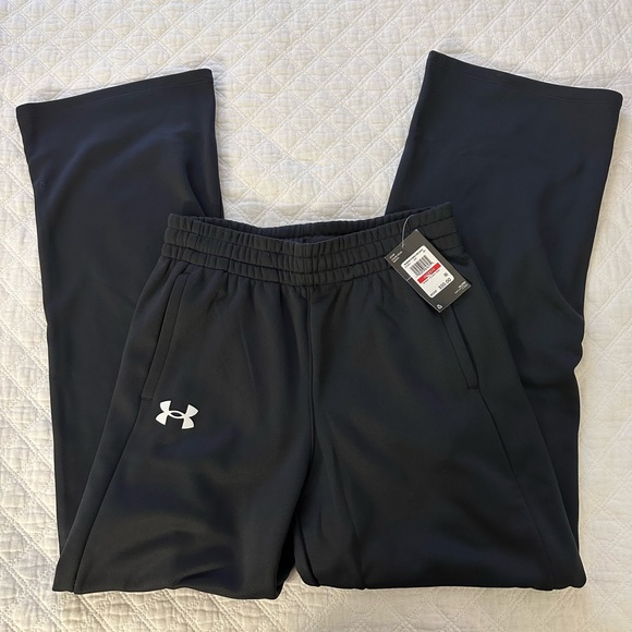 SET top + bottom Under Armour fleece hoodie and pants black NEW with tags - Picture 10 of 10